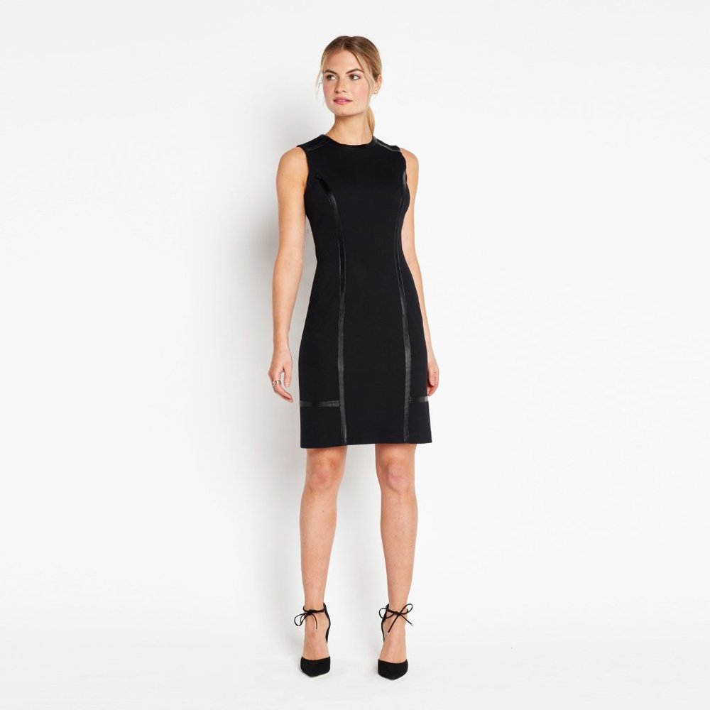 Of/ Mercer Black Back Zip Sleeveless Dress